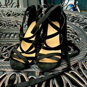 Lace up torrid heels size 10ww